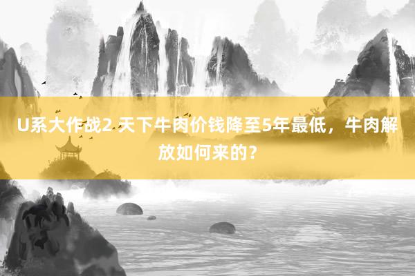 U系大作战2 天下牛肉价钱降至5年最低，牛肉解放如何来的？