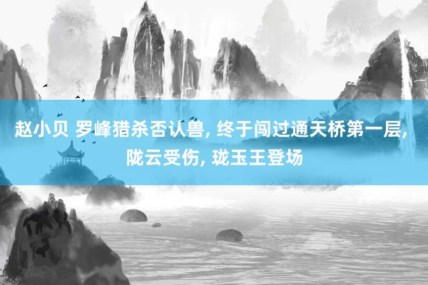 赵小贝 罗峰猎杀否认兽， 终于闯过通天桥第一层， 陇云受伤， 珑玉王登场