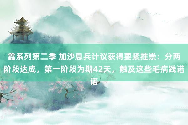 鑫系列第二季 加沙息兵计议获得要紧推崇：分两阶段达成，第一阶段为期42天，触及这些毛病践诺