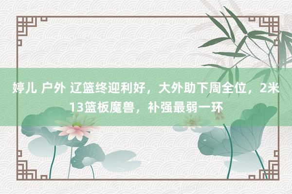 婷儿 户外 辽篮终迎利好，大外助下周全位，2米13篮板魔兽，补强最弱一环